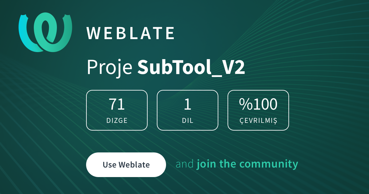 Stop Subtool SubTool_V2 - Turkish @ Weblate